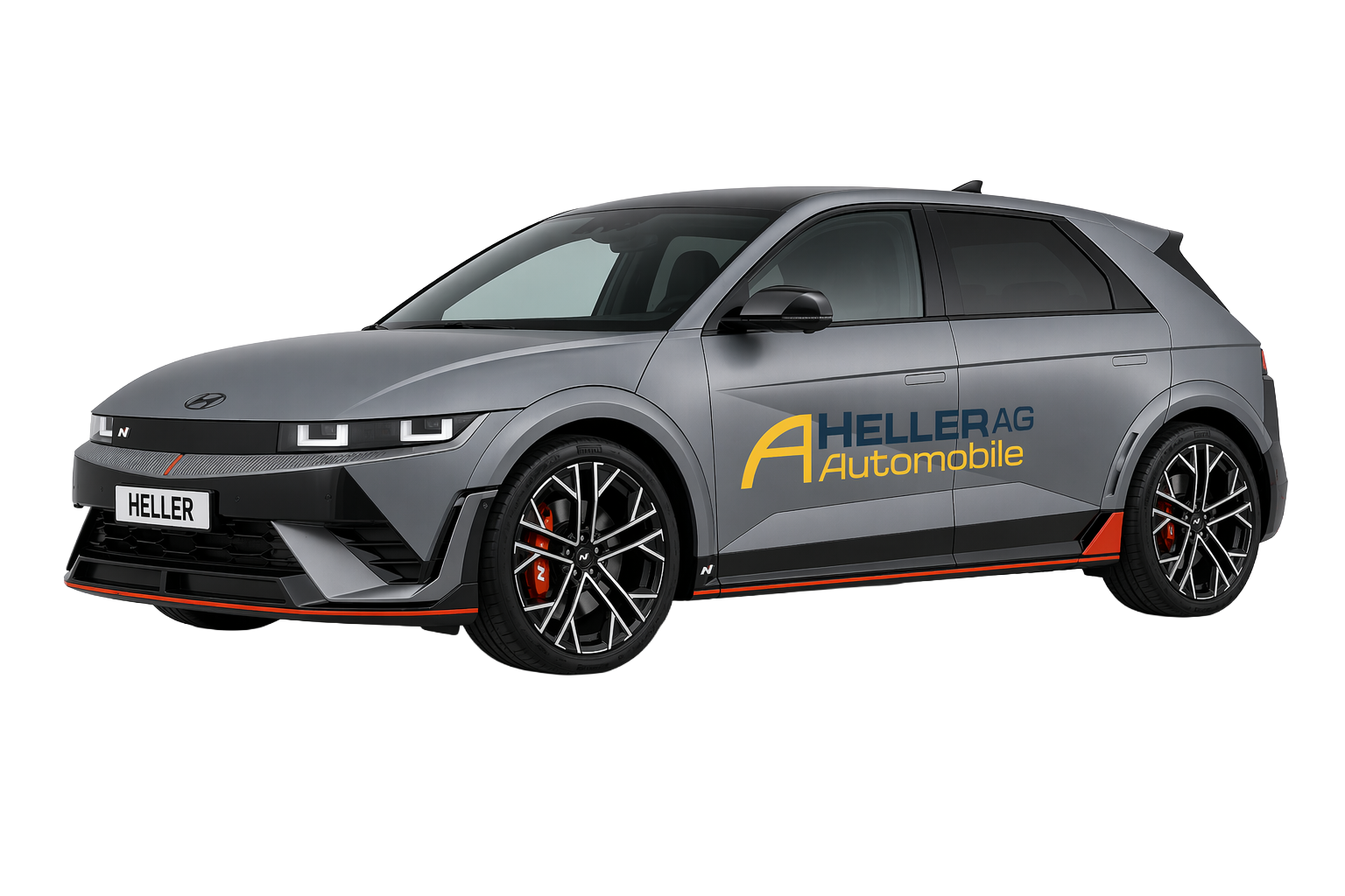 grauen Hyundai Ioniq5 N Automobile Heller